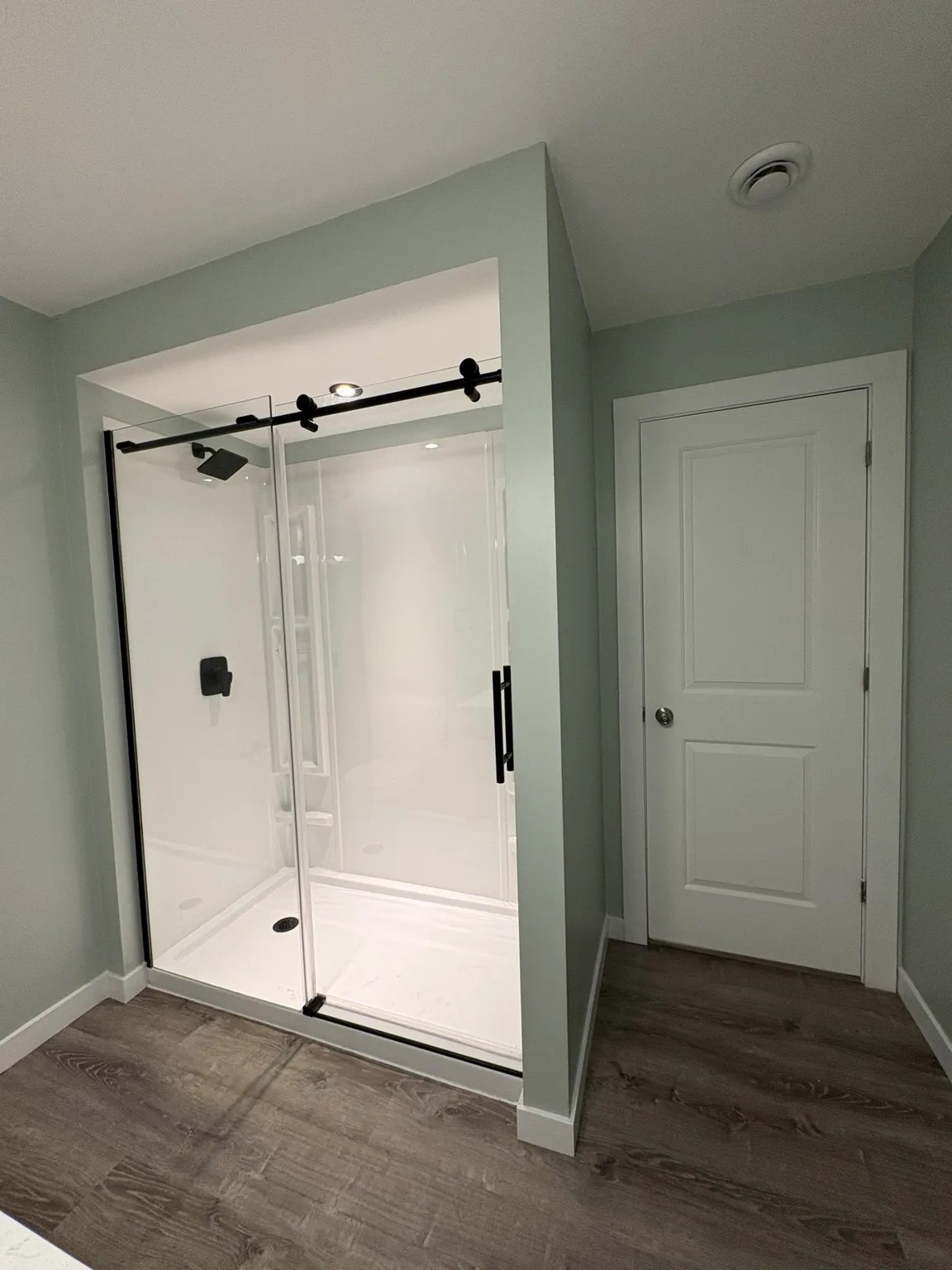 Finished shower and bathroom renovation